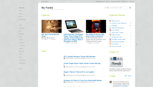 Feedly Home Page