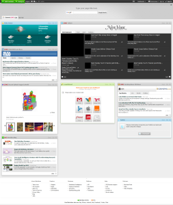 Netvibes dashboard home