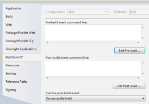 Build Events Screen