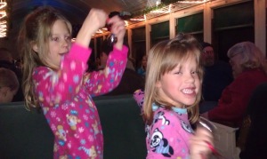 Girls on Polar Express